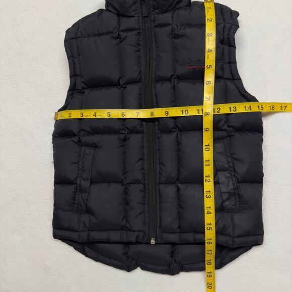 VTG Polo Sport Ralph Lauren Kids size 4 Down Filled Puffer Vest Hoodie‎ Black - Picture 8 of 10